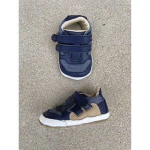3-6M Robeez Mini Shoez Nick Boot Navy Blue Crib Shoes